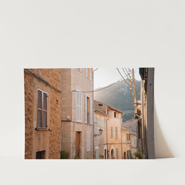 Sunny Village Lane PFY Art Print