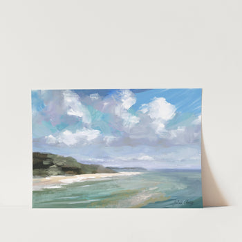 Peaceful Beach Scene PFY Art Print