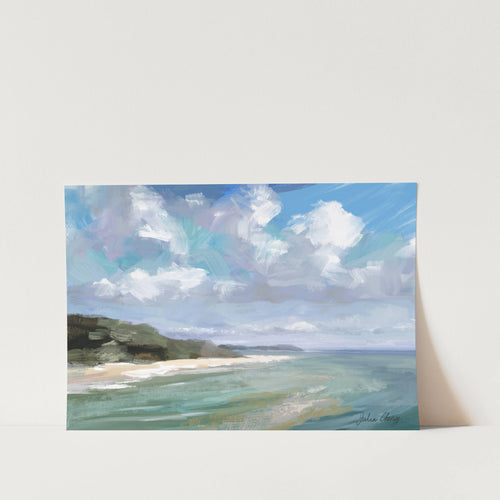 Peaceful Beach Scene PFY Art Print