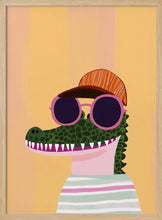Load image into Gallery viewer, Cool Crocodile in Sunglasses PFY Art Print