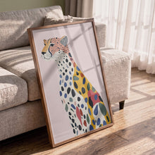 Load image into Gallery viewer, Colorful Abstract Cheetah PFY Art Print