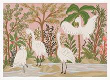 Load image into Gallery viewer, Peaceful Jungle Egrets PFY Art Print