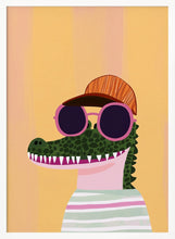 Load image into Gallery viewer, Cool Crocodile in Sunglasses PFY Art Print