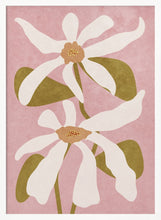 Load image into Gallery viewer, Abstract Flowers on Pink PFY Art Print