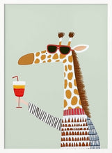 Load image into Gallery viewer, Cool Giraffe Summer Drink PFY Art Print