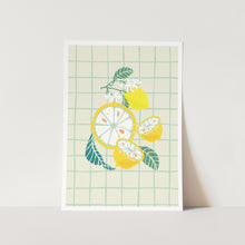Load image into Gallery viewer, Lemon Slice with Leaves PFY Art Print