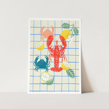 Load image into Gallery viewer, Lobster and Lemons PFY Art Print