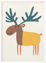 Load image into Gallery viewer, Happy Cartoon Moose PFY Art Print