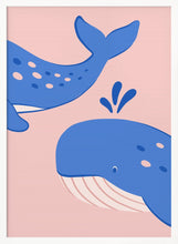 Load image into Gallery viewer, Cute Blue Whales PFY Art Print