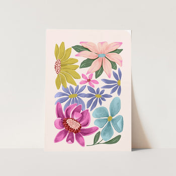 Vibrant Flower Collection PFY Art Print