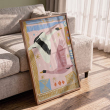 Load image into Gallery viewer, Flying Pink Birds PFY Art Print