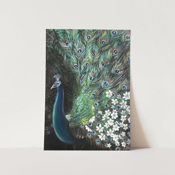 Acrylic Peacock Art Print