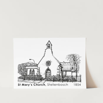 Saint St Marys Cape Stellenbosch Art Print