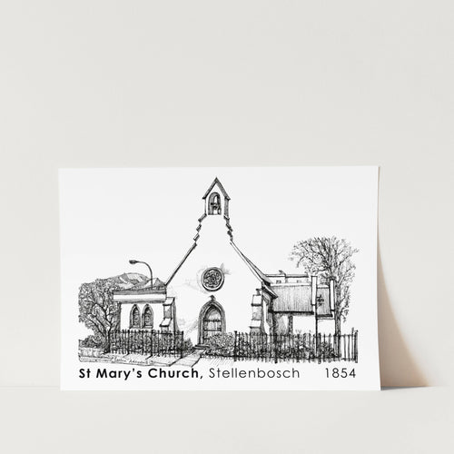 Saint St Marys Cape Stellenbosch Art Print