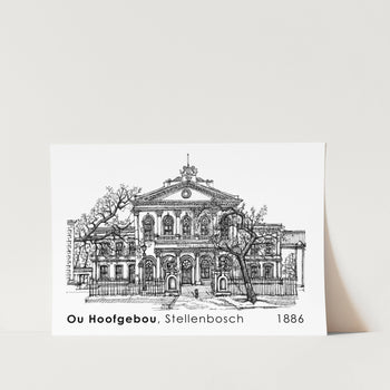 Victoria College Ou Hoofgebou Stellenbosch Art Print