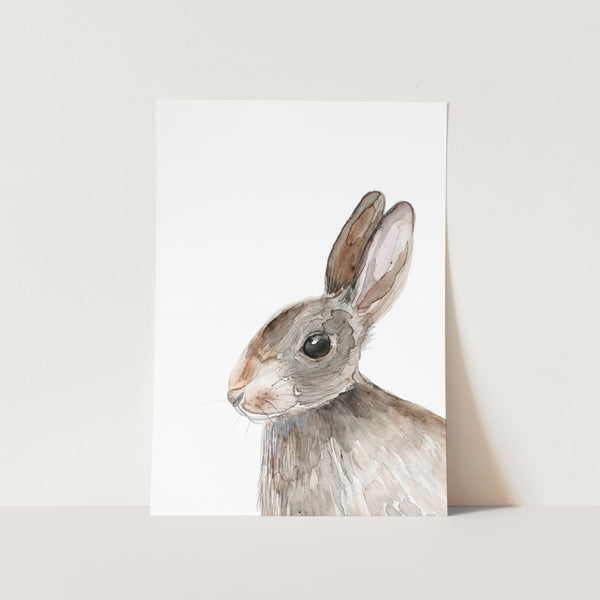 Watercolour Bunny Art Print