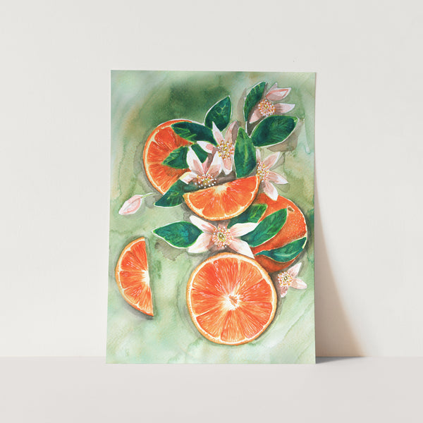 Watercolour Oranges by Angie Apple