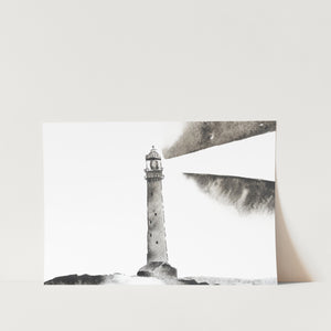 Light house Landscape by Amy-Lee Art Print