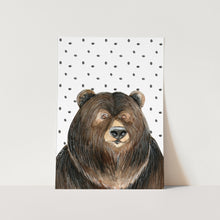 Load image into Gallery viewer, Watercolour Brown Bear Art Print