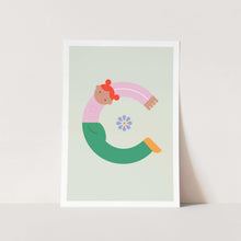 Load image into Gallery viewer, Alphabet Kids C Art Print