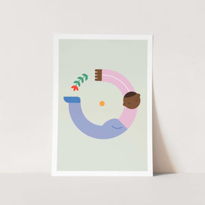 Alphabet Kids O Art Print