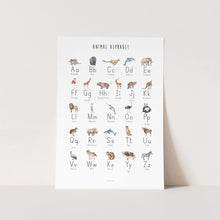 Load image into Gallery viewer, Animal Alphabet Art Print