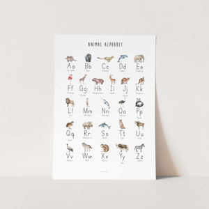 Animal Alphabet Art Print