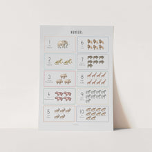 Load image into Gallery viewer, Animal Numbers (1-10) Art Print