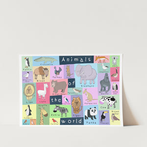 Animals Of The World PFY Art Print