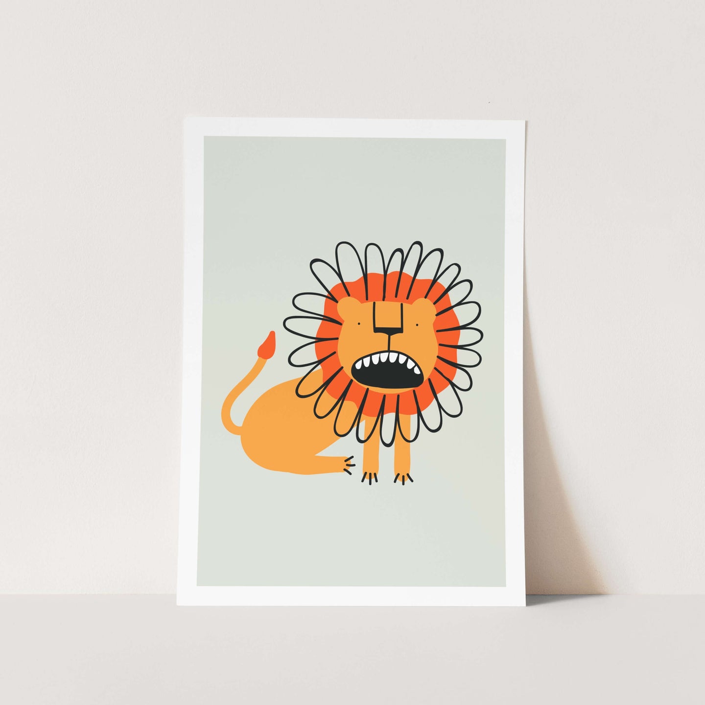 Kids Lion Art Print