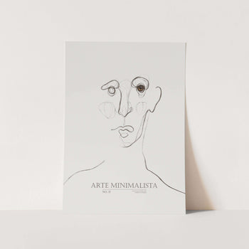 Arte Minimalista No2 PFY Art Print