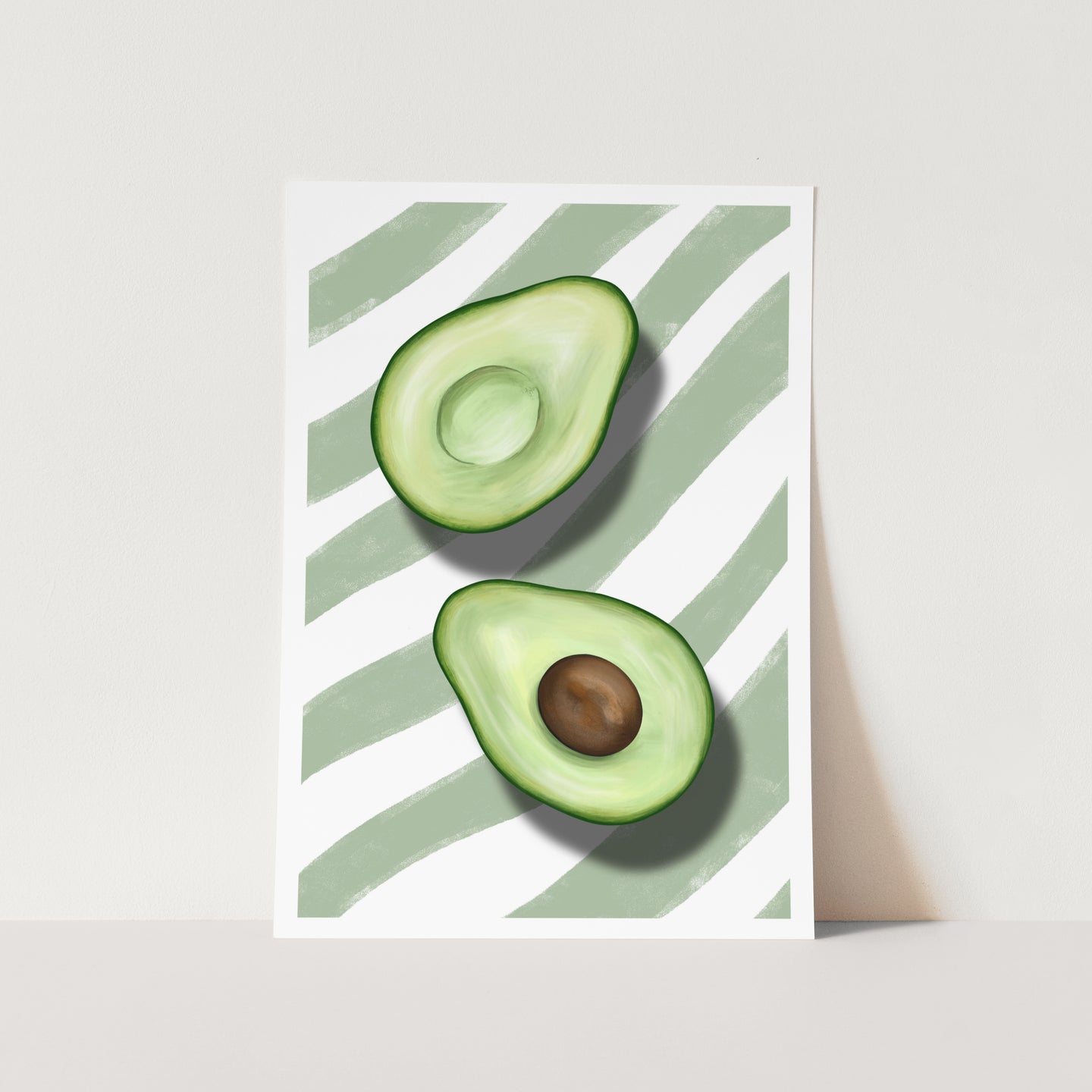 Avo on Green PFY Art Print