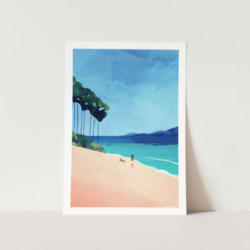 Beach Walk by Henry Rivers Art Print