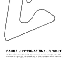 Load image into Gallery viewer, Bahrain International Circuit F1 Race Track Art Print