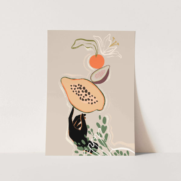 Balancing Fruits PFY Art Print