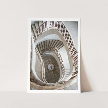 Ballerina in der Treppe PFY Art Print