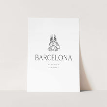 Load image into Gallery viewer, Barcelona Coordinates PFY Art Print