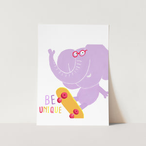 Be Unique Kiddo PFY Art Print