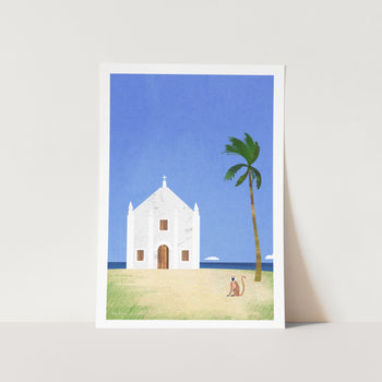 Beach Church by Henry Rivers Art Print