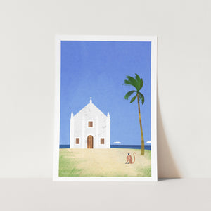 Beach Church by Henry Rivers Art Print