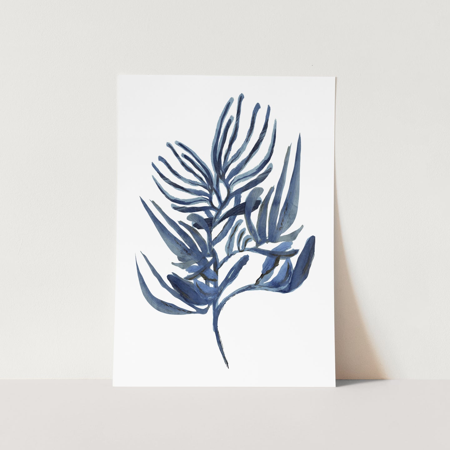 Blue Aquatic Plant 02 PFY Art Print