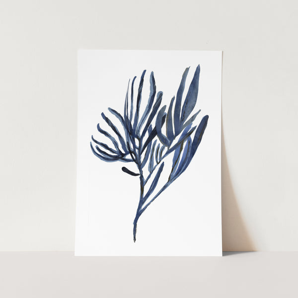 Blue Aquatic Plant 03 PFY Art Print