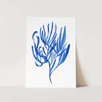 Blue Aquatic Plant PFY Art Print