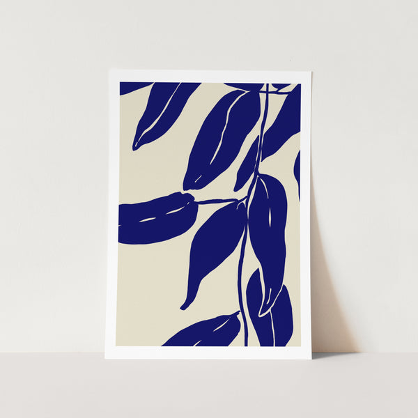 Blue Leafs PFY Art Print