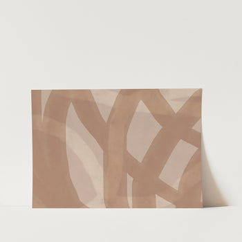 Brown Abstract PFY Art Print