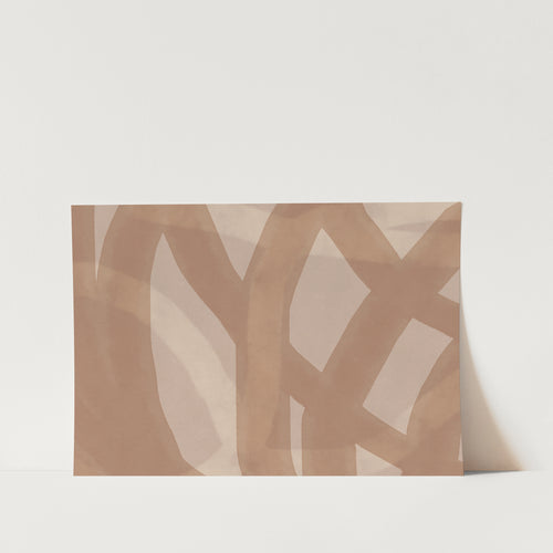 Brown Abstract PFY Art Print