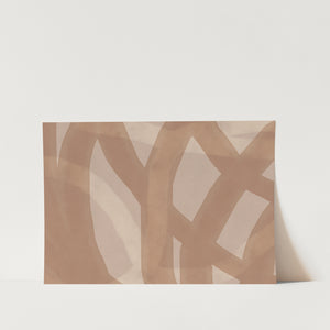 Brown Abstract PFY Art Print