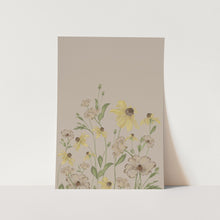 Load image into Gallery viewer, Butterfly Ranunculus and Susans 02 Art Print