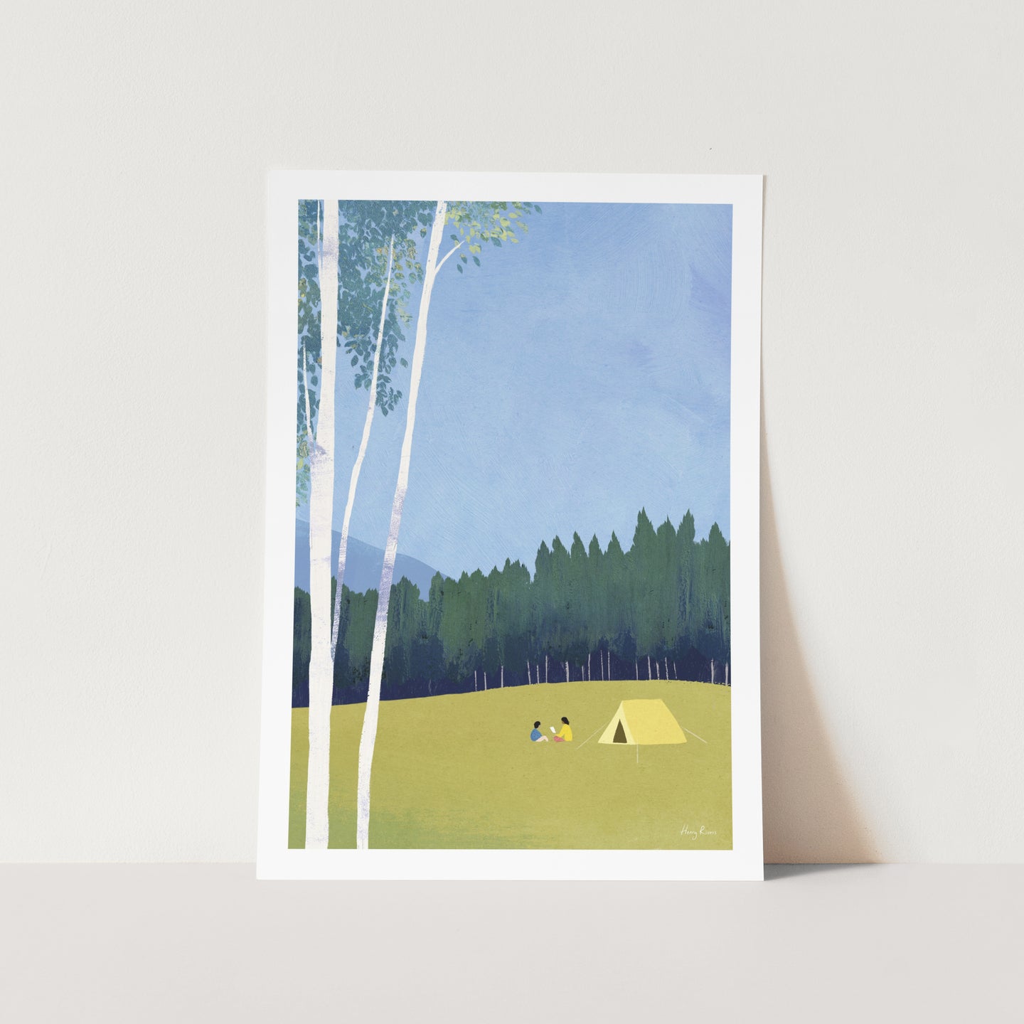 Camping by Henry Rivers Art Print