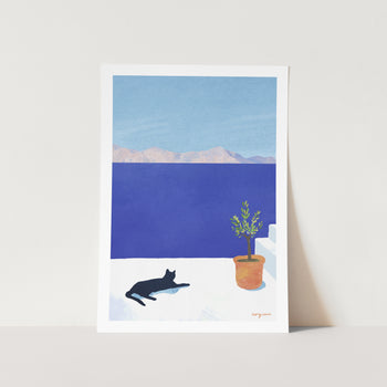 Cat Siesta by Henry Rivers Art Print